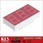 Three LED numeric display
